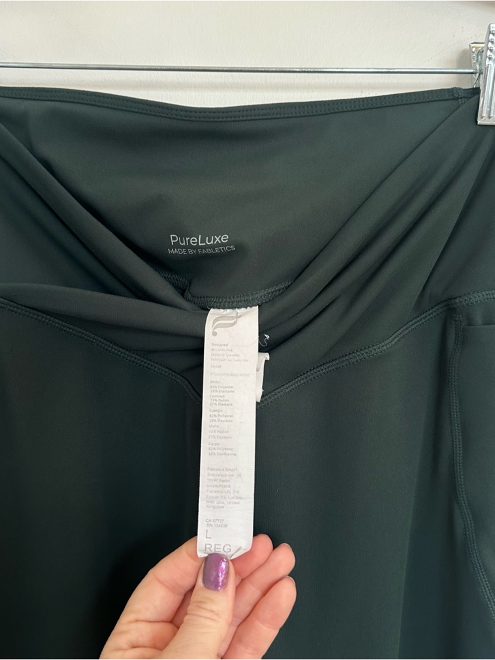 Fabletics Everpine Oasis PureLuxe High-Waisted Crossover Flare - Picture 8 of 9
